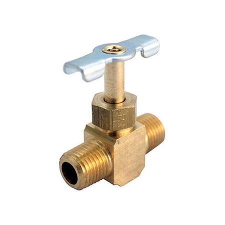 Swivel 0.25 in. MIP x 0.25 in. MIP Yellow Brass Lead Free Needle Valve Compression SW153196